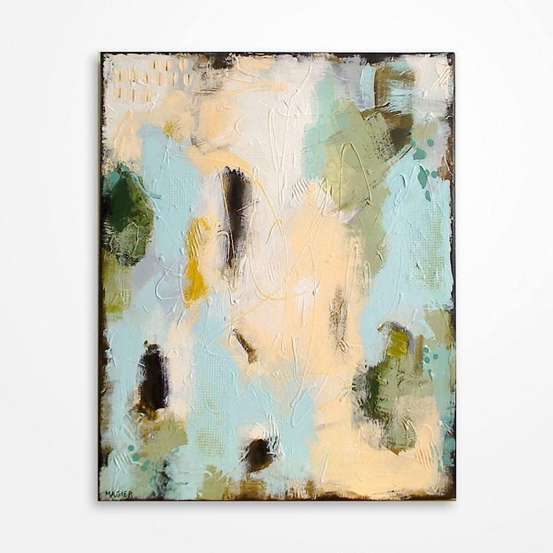 Original Abstract Painting, Contemporary Canvas Wall Art, Textured Mixed Media Artwork