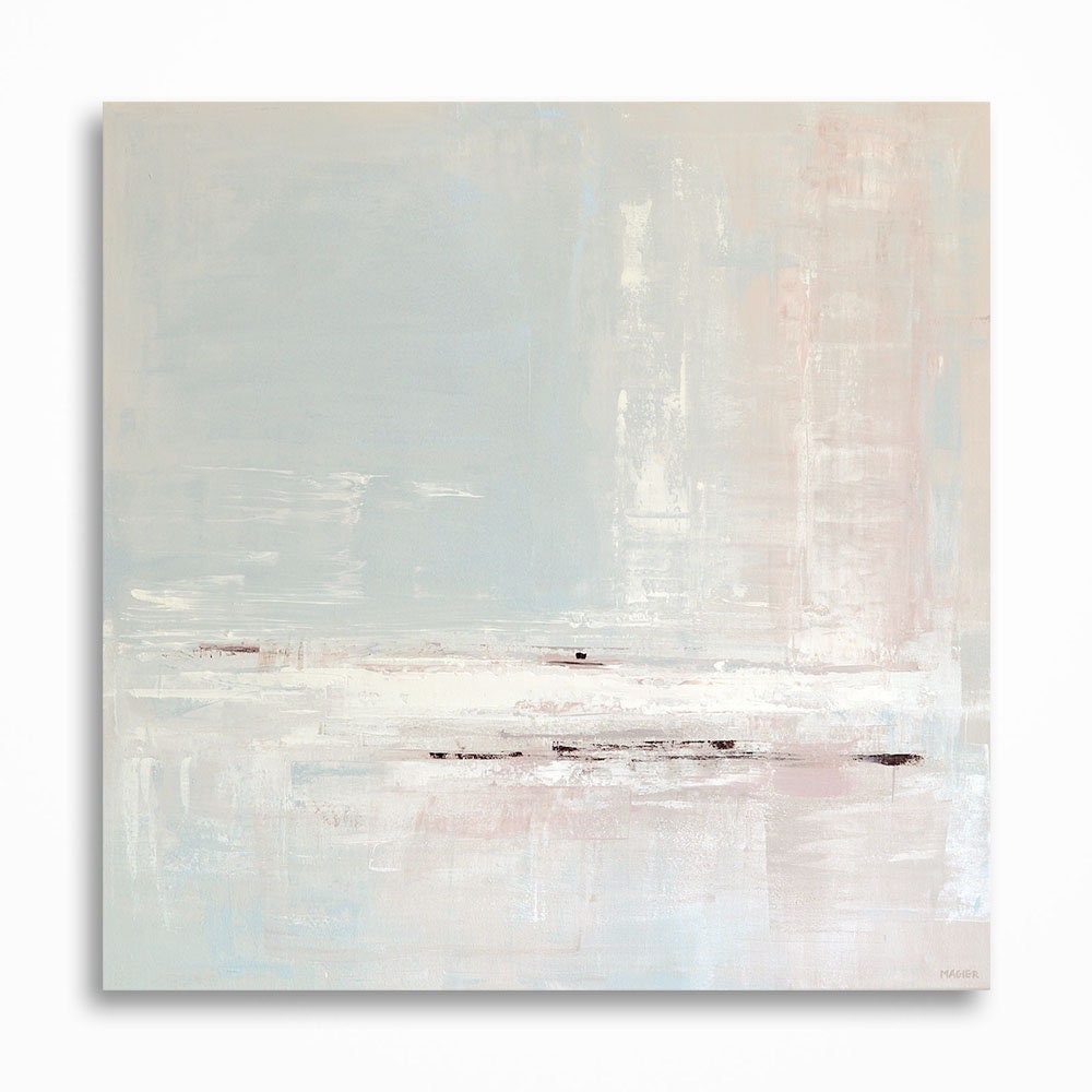 Minimalist Abstract Art, Original Landscape Painting, Contemporary Living Room Wall Art