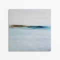 Original Abstract Blue Landscape Painting on Canvas, Minimalist Wall Art, Contemporary Seascape Painting