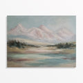 Original Landscape Painting, Atmospheric Mountain Art on Canvas, Modern Living Room Wall Art