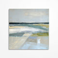 Original Blue Landscape Painting, Abstract Wall Art, Contemporary Living Room Decor